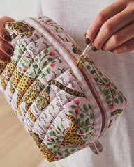 Bagheera - Quilted Pouch - Blush