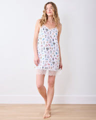 Big Day Bliss - Eco Satin Aimee Nightie - Coastal Cloud