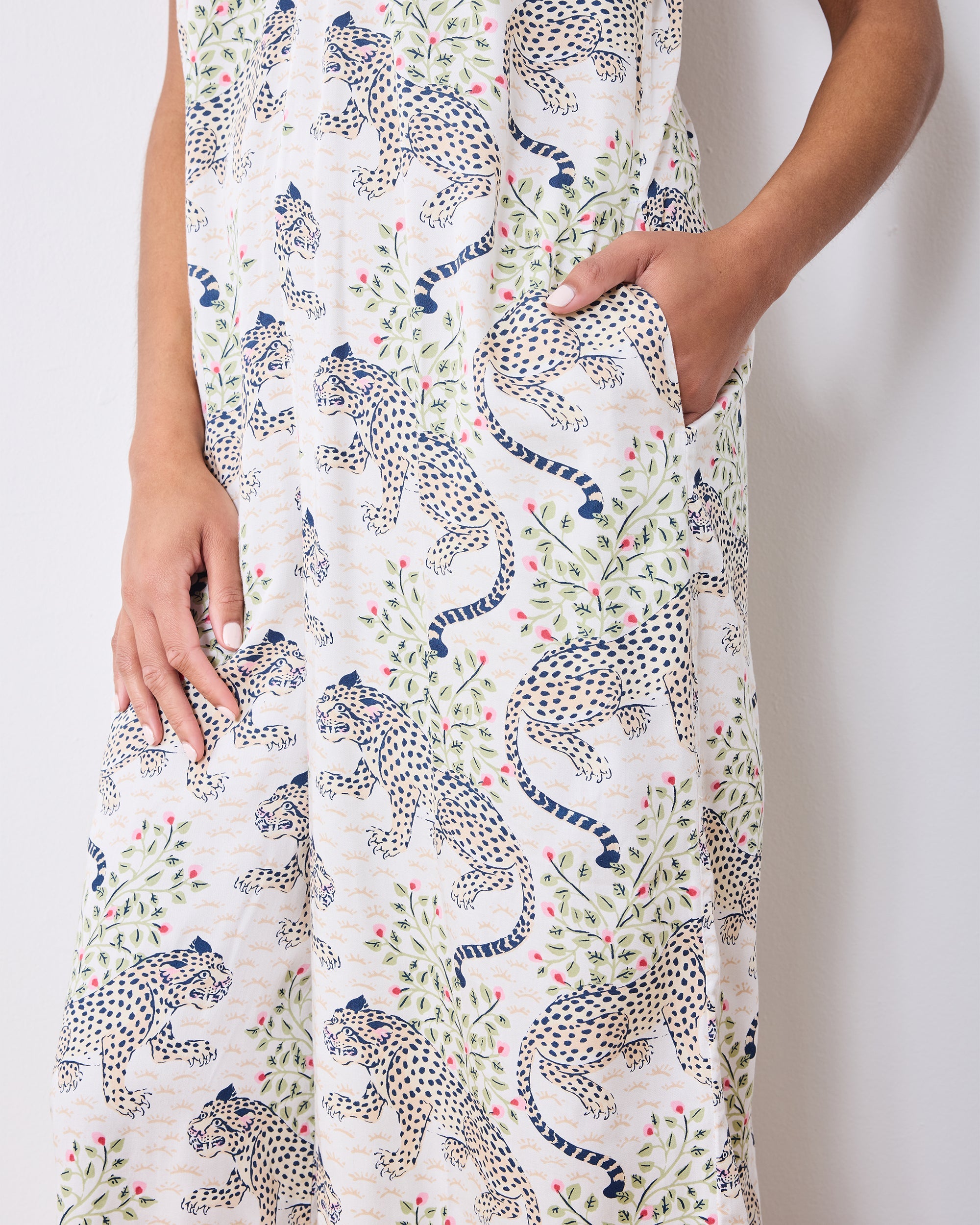 Bagheera - Eco Satin Jaipur Jumpsuit - Wedding Cake