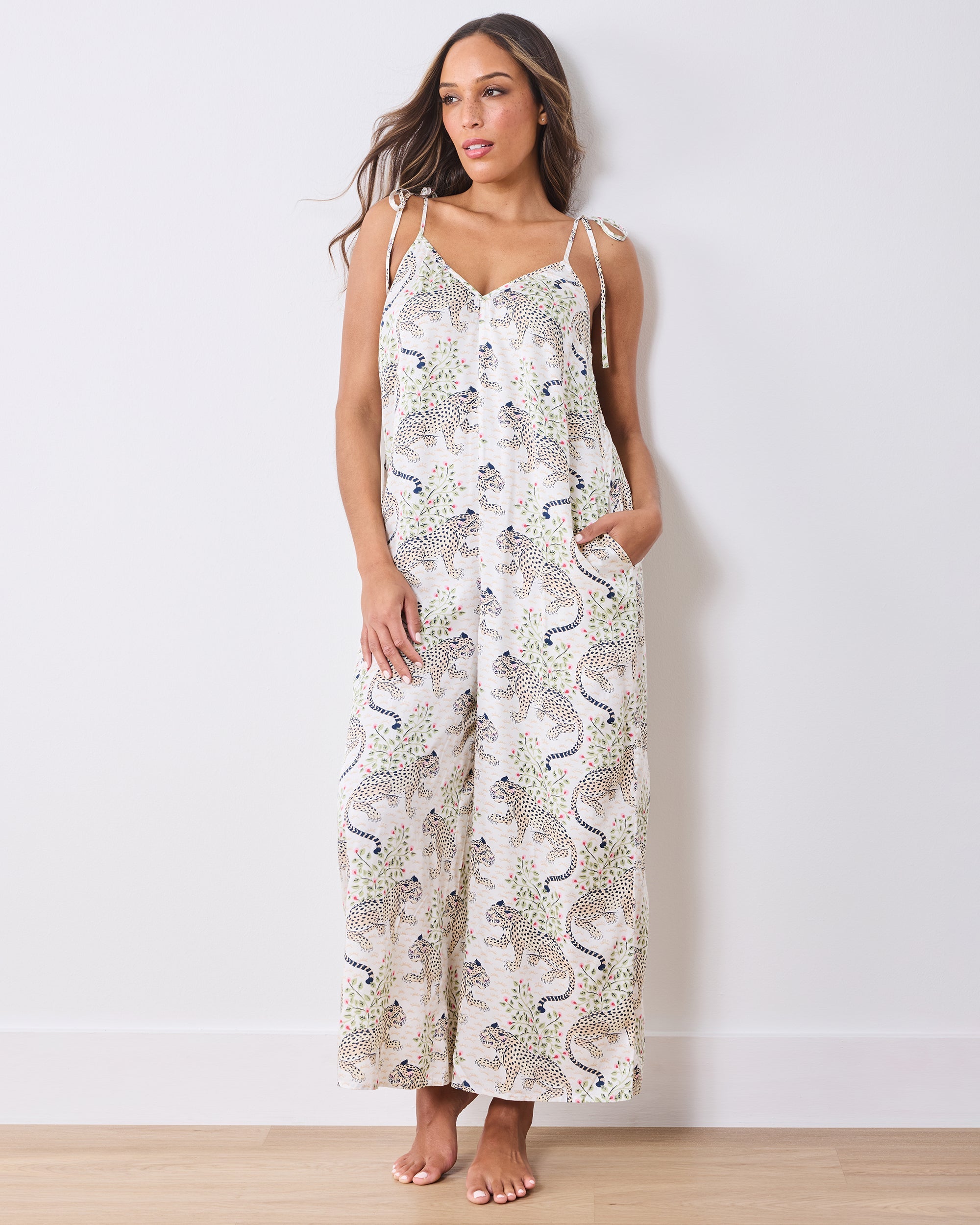 Bagheera - Eco Satin Jaipur Jumpsuit - Wedding Cake