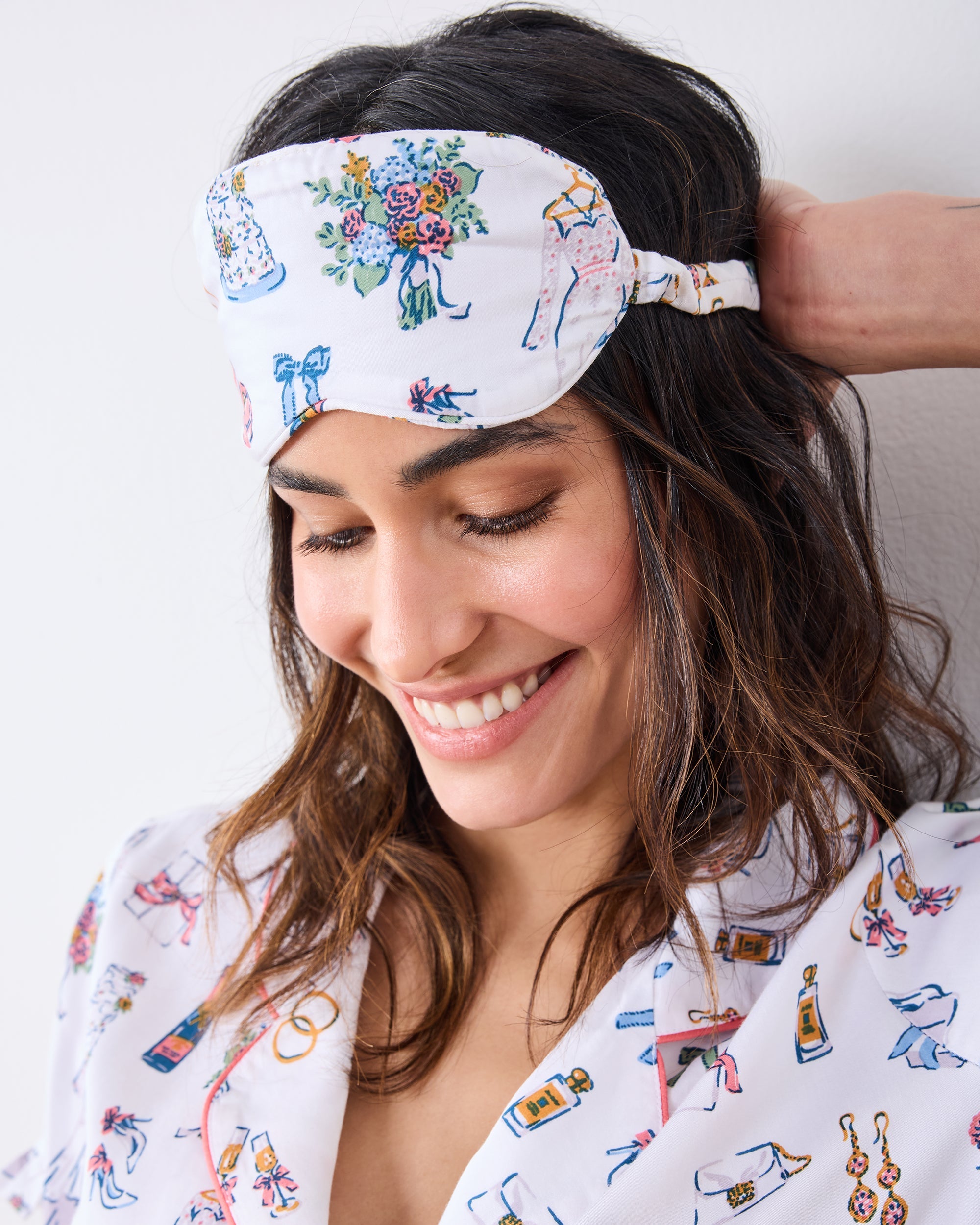 Big Day Bliss - Eco Satin Eye Mask - Coastal Cloud