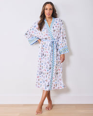 Big Day Bliss - Eco Satin Robe - Coastal Cloud