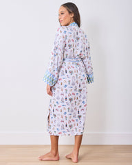 Big Day Bliss - Eco Satin Robe - Coastal Cloud