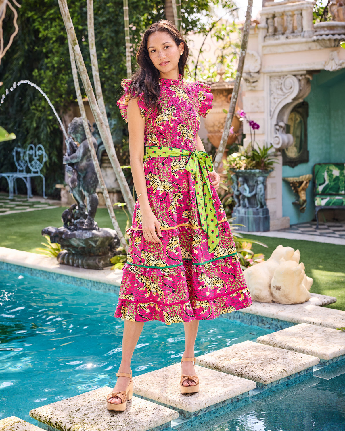 Bagheera - Ready to Ruffle Dress - Hot Pink