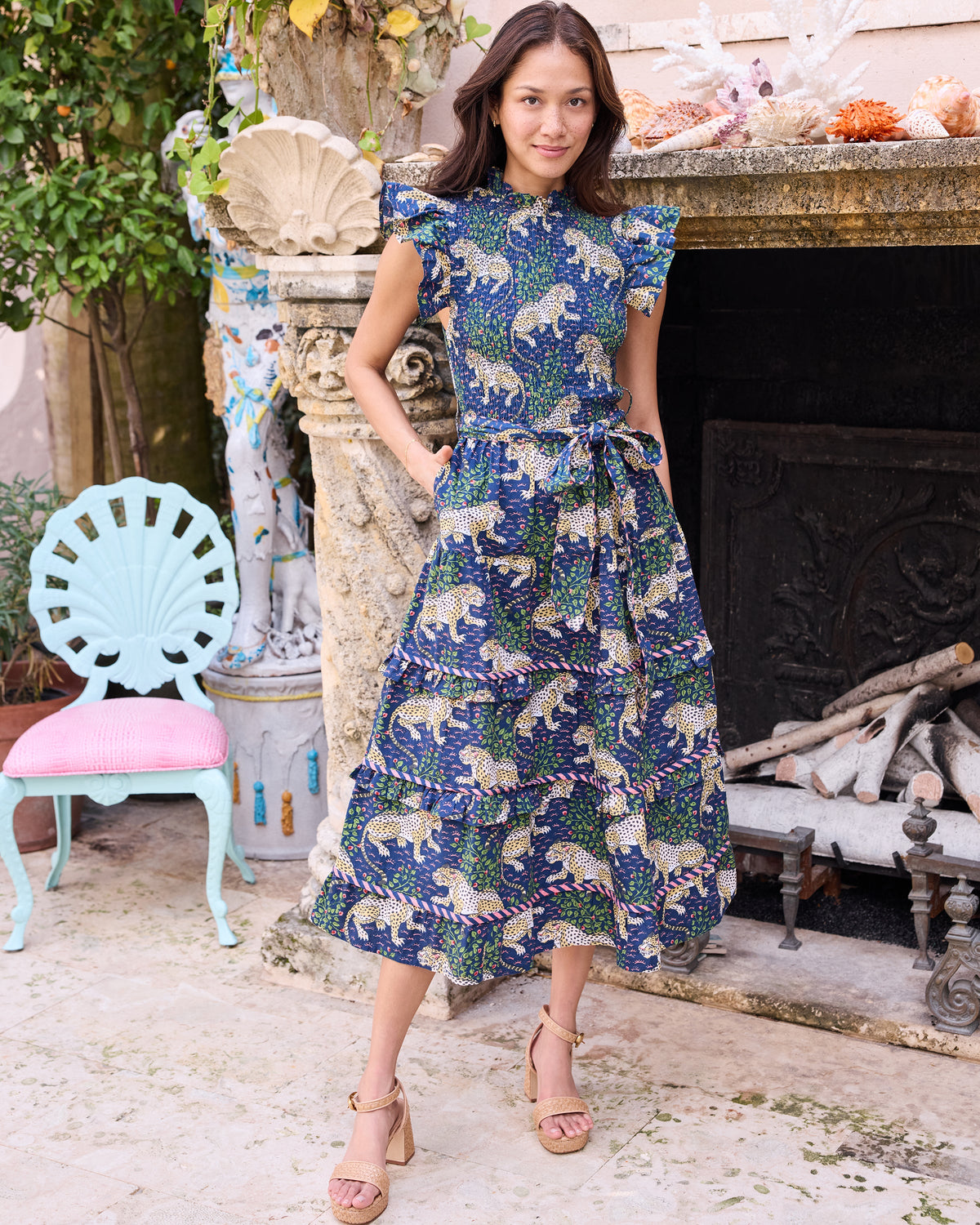 Bagheera - Ready To Ruffle Dress - Navy