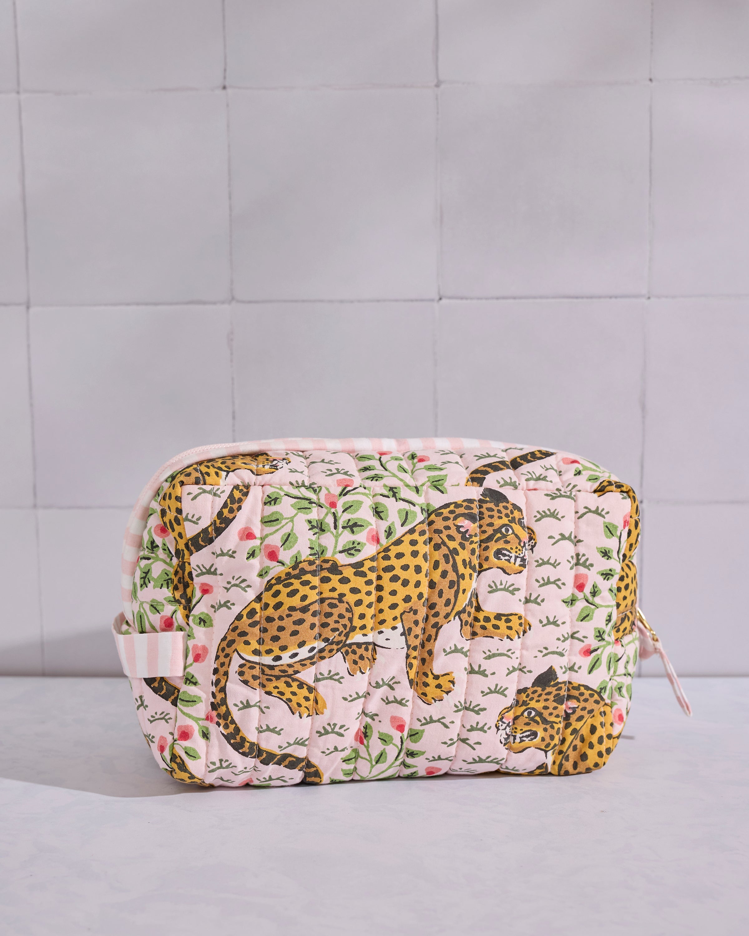 Bagheera - Quilted Pouch - Blush