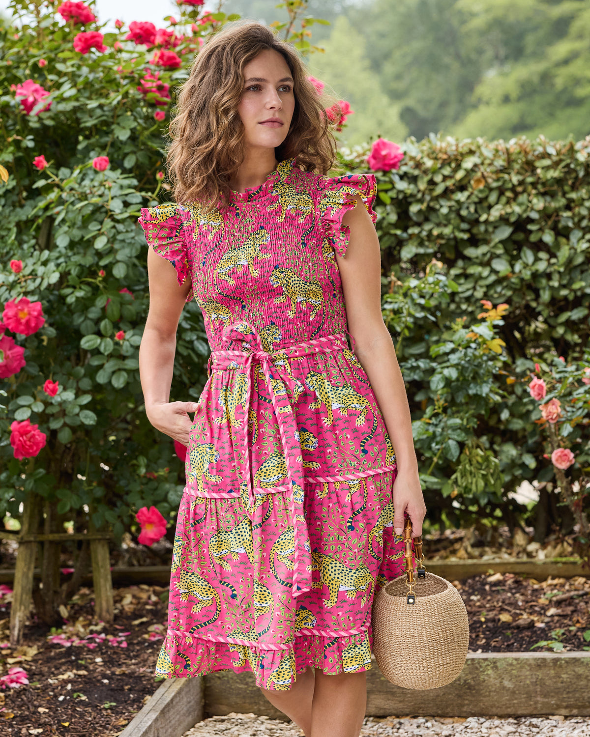 Bagheera - Let's Ruffle Dress - Hot Pink