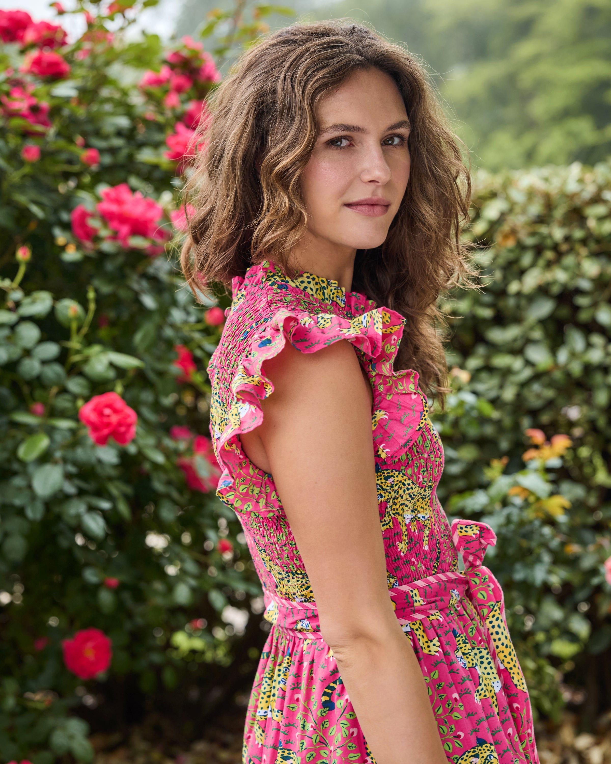 Bagheera - Let's Ruffle Dress - Hot Pink