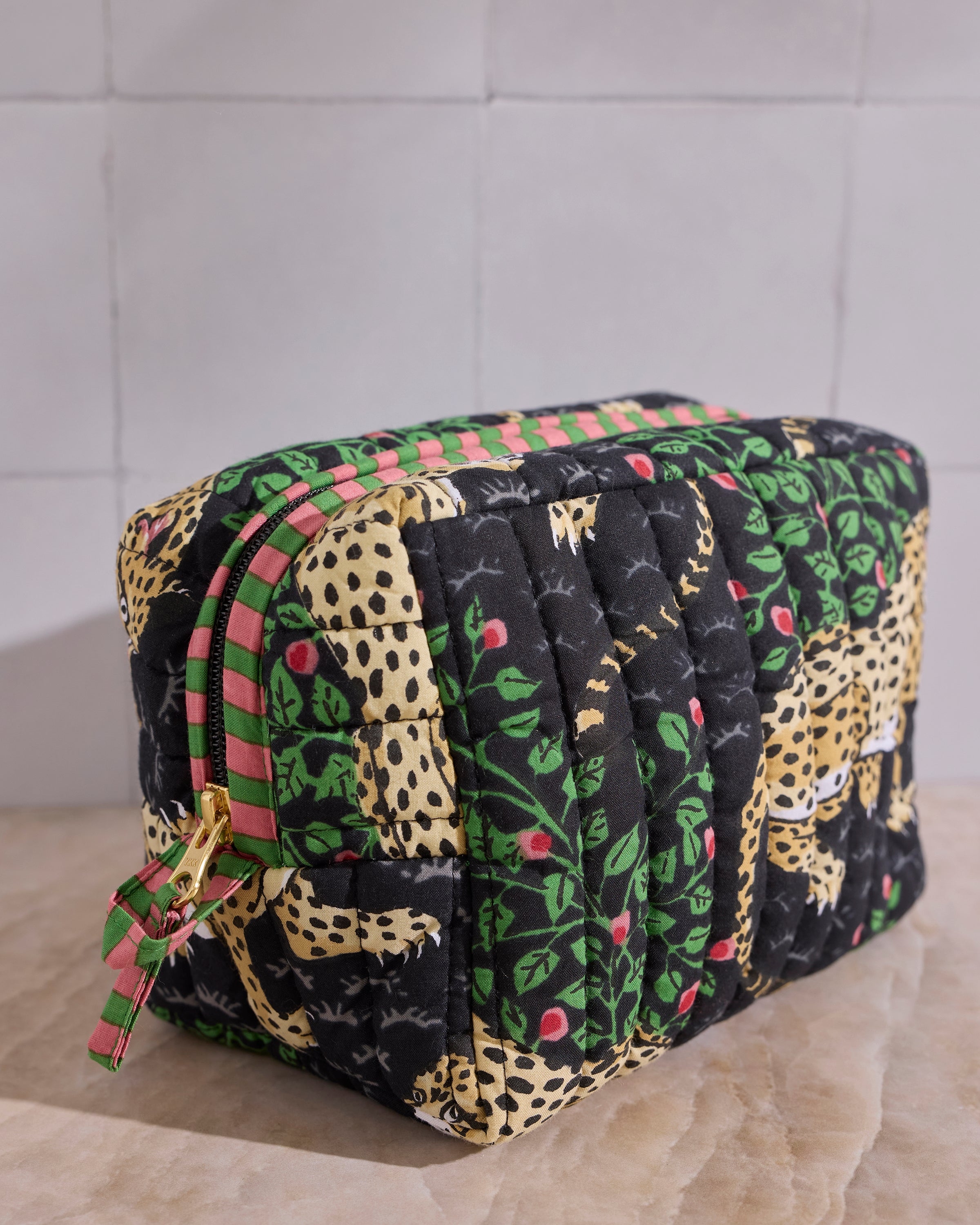 Bagheera - Quilted Pouch - Ink