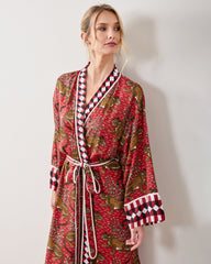 Bagheera - Eco Satin Robe - Scarlet