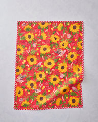 Autumn Sunflowers - Set of 2 Tea Towels - Orange