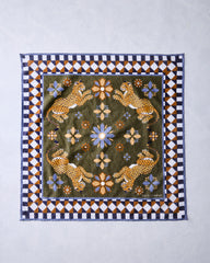 Bagheera Kaleidoscope - Printed Bandana Scarf - Olive