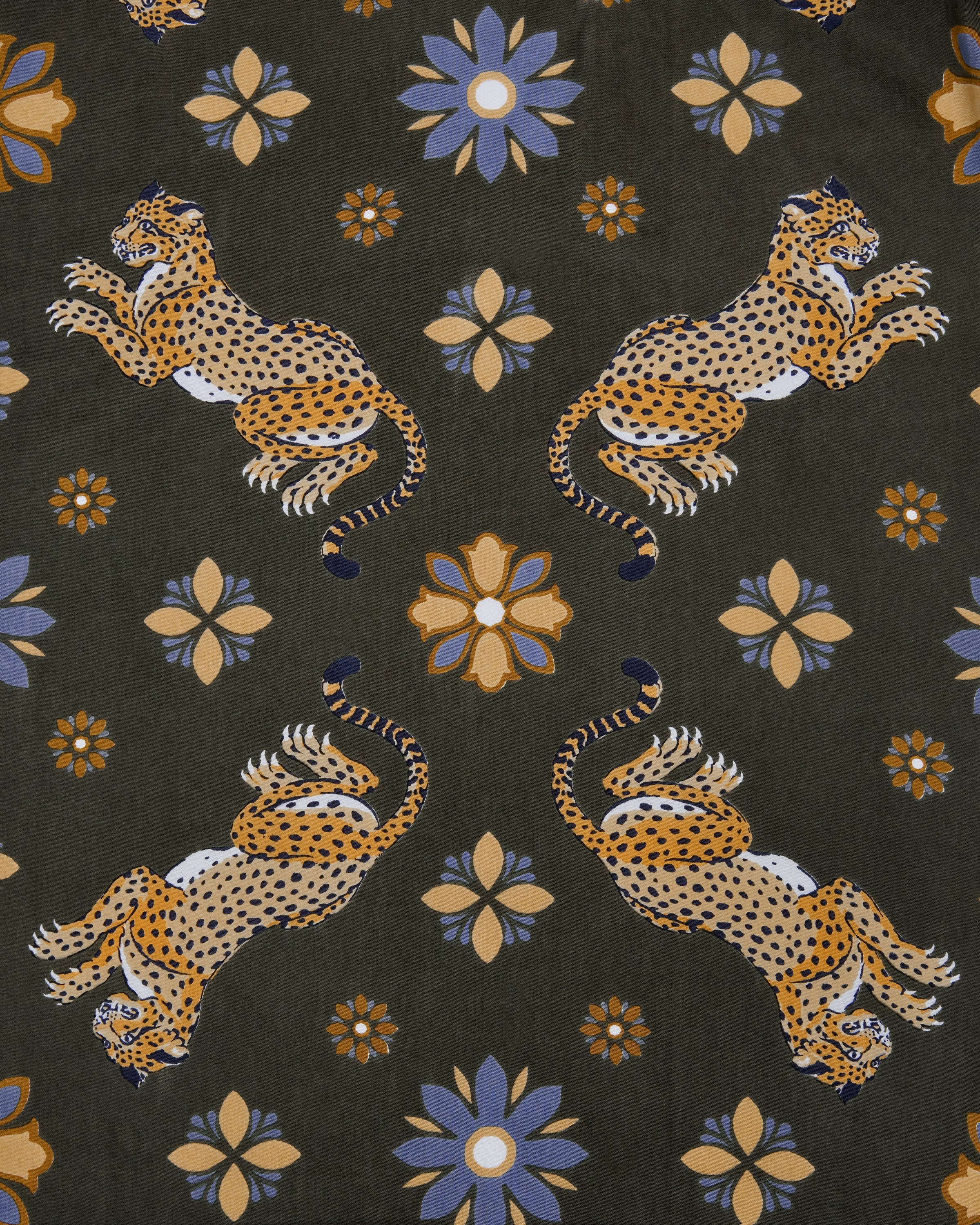 Bagheera Kaleidoscope - Printed Bandana Scarf - Olive