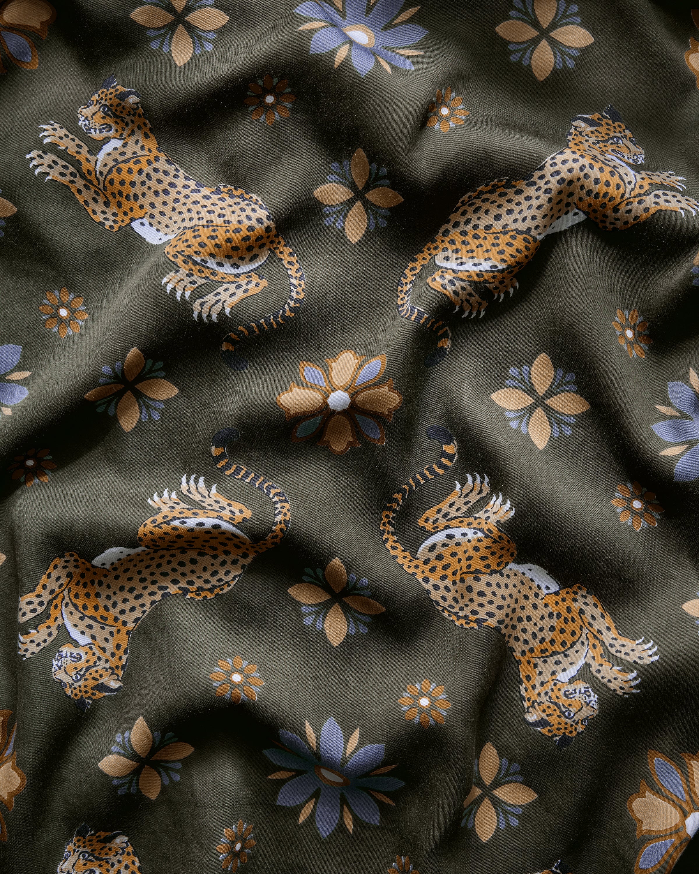 Bagheera Kaleidoscope - Eco Satin Rittenhouse Set - Olive