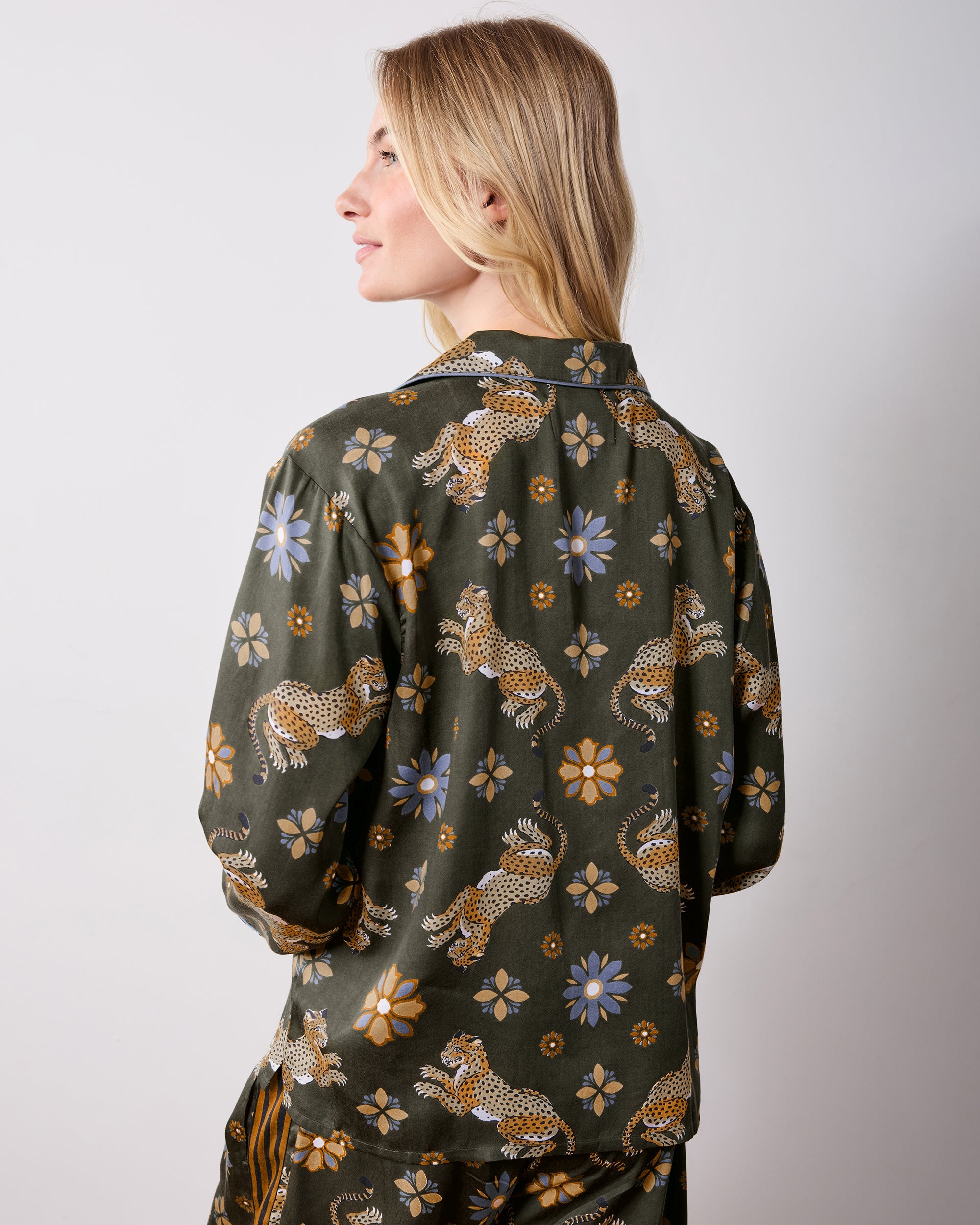 Bagheera Kaleidoscope - Petite Eco Satin Rittenhouse Set - Olive