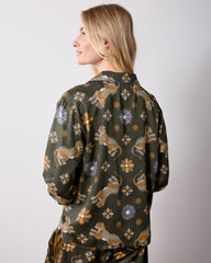 Bagheera Kaleidoscope - Petite Eco Satin Rittenhouse Set - Olive