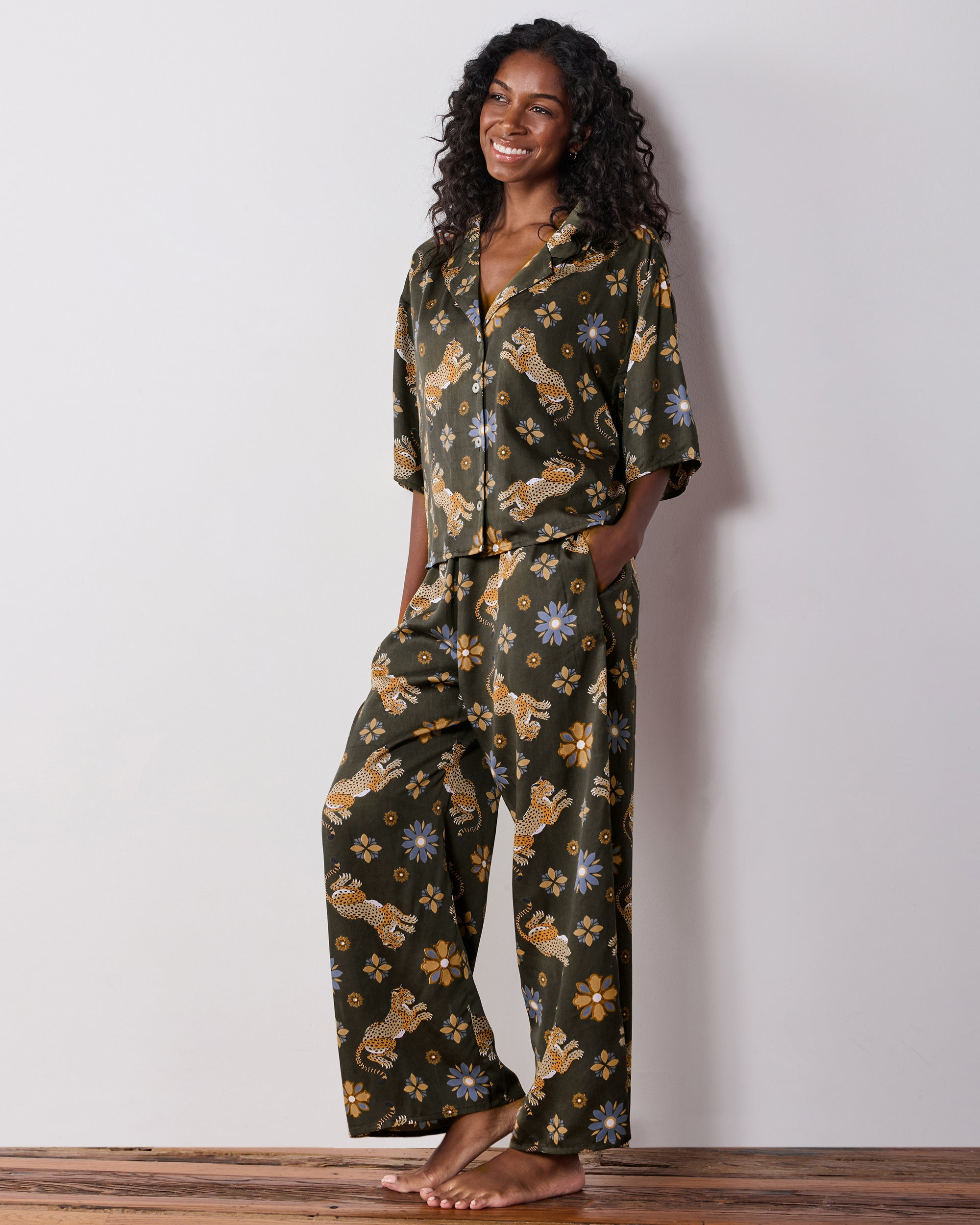 Bagheera Kaleidoscope - Petite Eco Satin Wildest Dreams Set - Olive