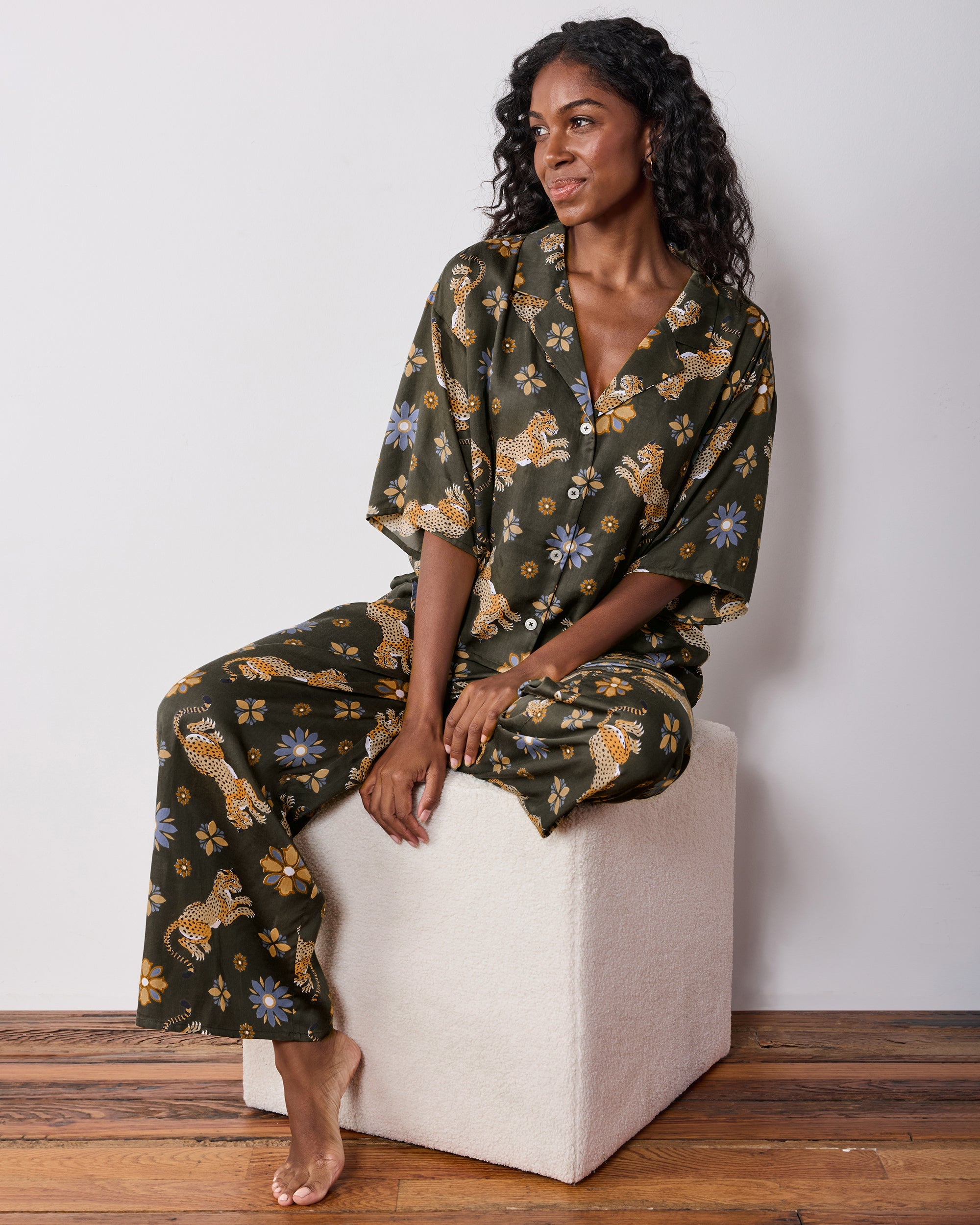 Bagheera Kaleidoscope - Tall Eco Satin Wildest Dreams Set - Olive