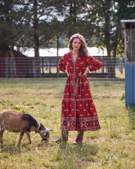 Canyon Wildflower - Maybelle Dress - Red Rock