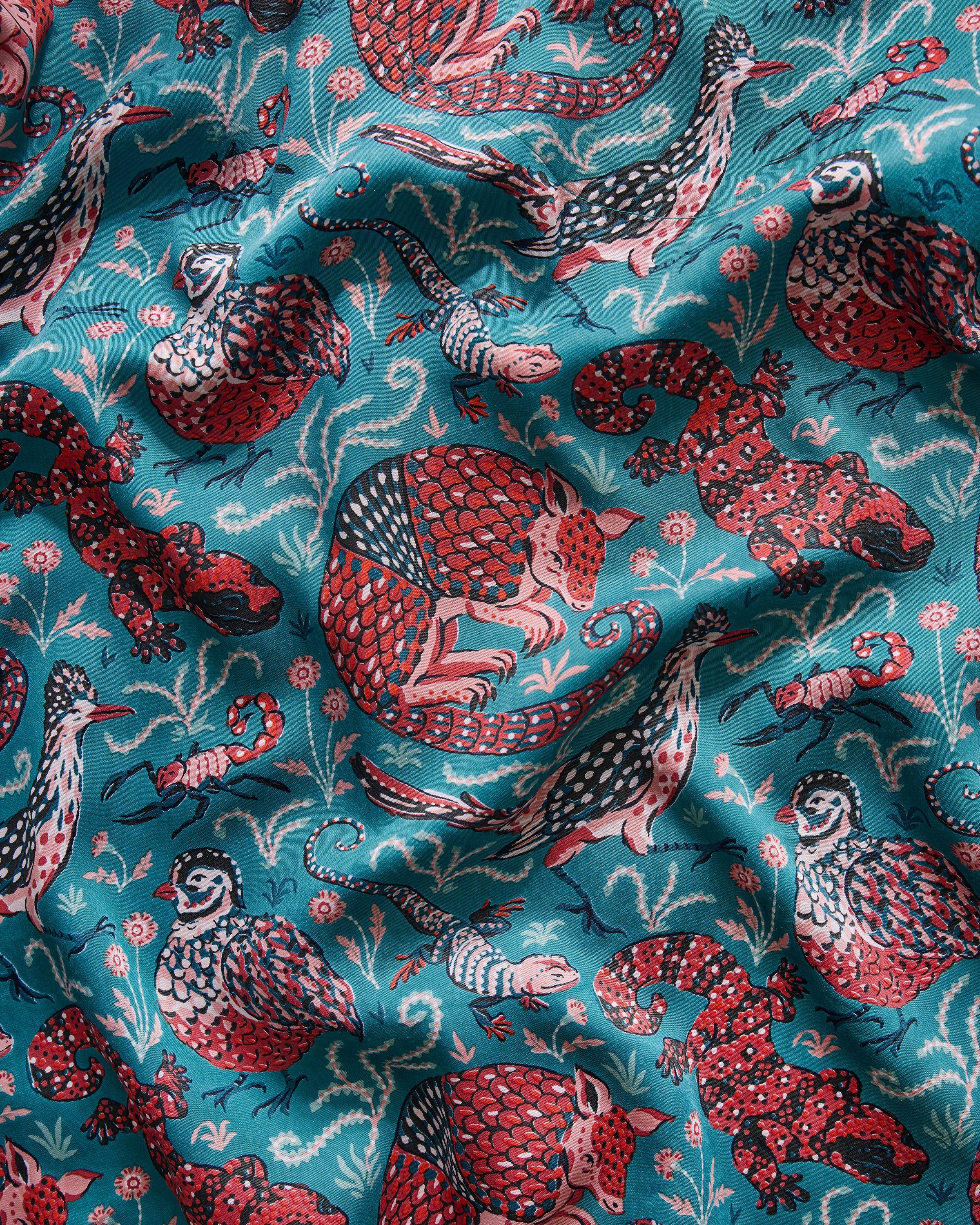Canyon Critters - Eco Satin Wildest Dreams Set - Teal