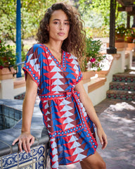 Canyon Geo - Atlantic Dress - Arizona Blue