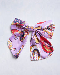 Champagne & Caviar - Eco Satin Charleston Bow - Lavender Spritz