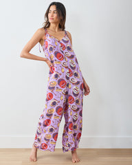 Champagne & Caviar - Eco Satin Jaipur Jumpsuit - Lavender Spritz