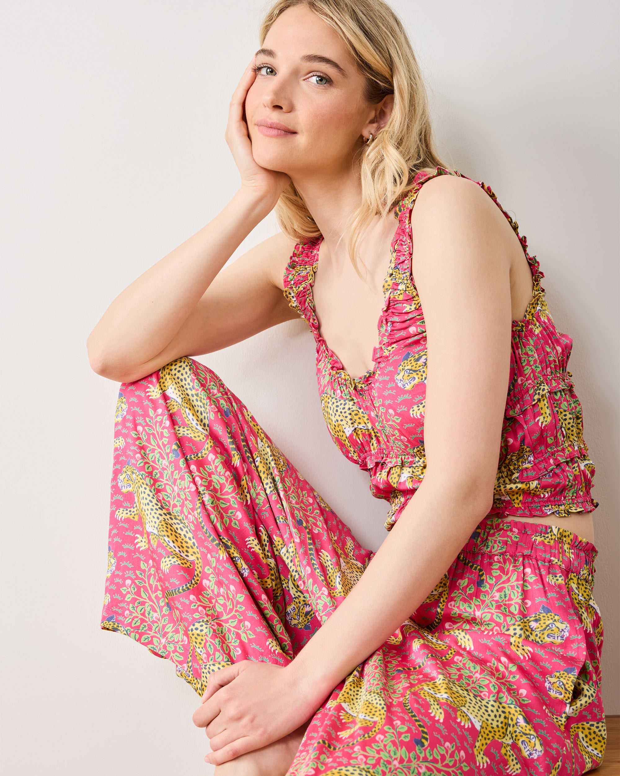 Bagheera - Tall Eco Satin Sadie Set - Hot Pink