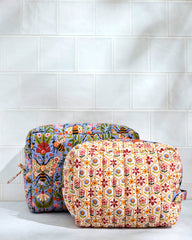 Bee Tapestry - Oversized Pouch Duo - Delphinium Blue
