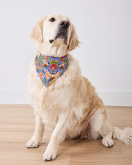 Bee Tapestry - Pet Bandana - Delphinium Blue