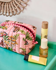 Butterfly Forager - Quilted Pouch - Rosewood