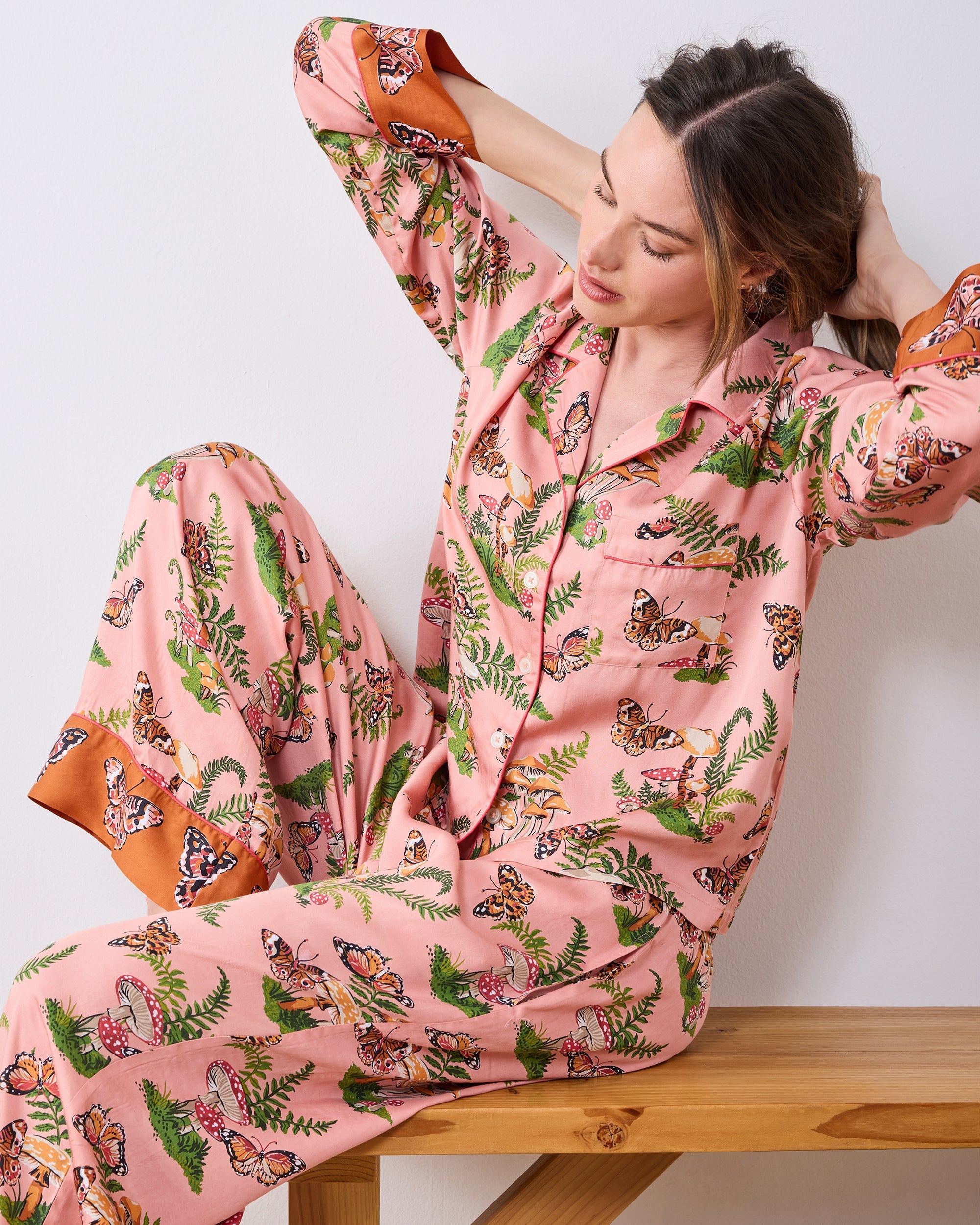 Butterfly Forager - Tall Eco Satin Soho Set - Rosewood