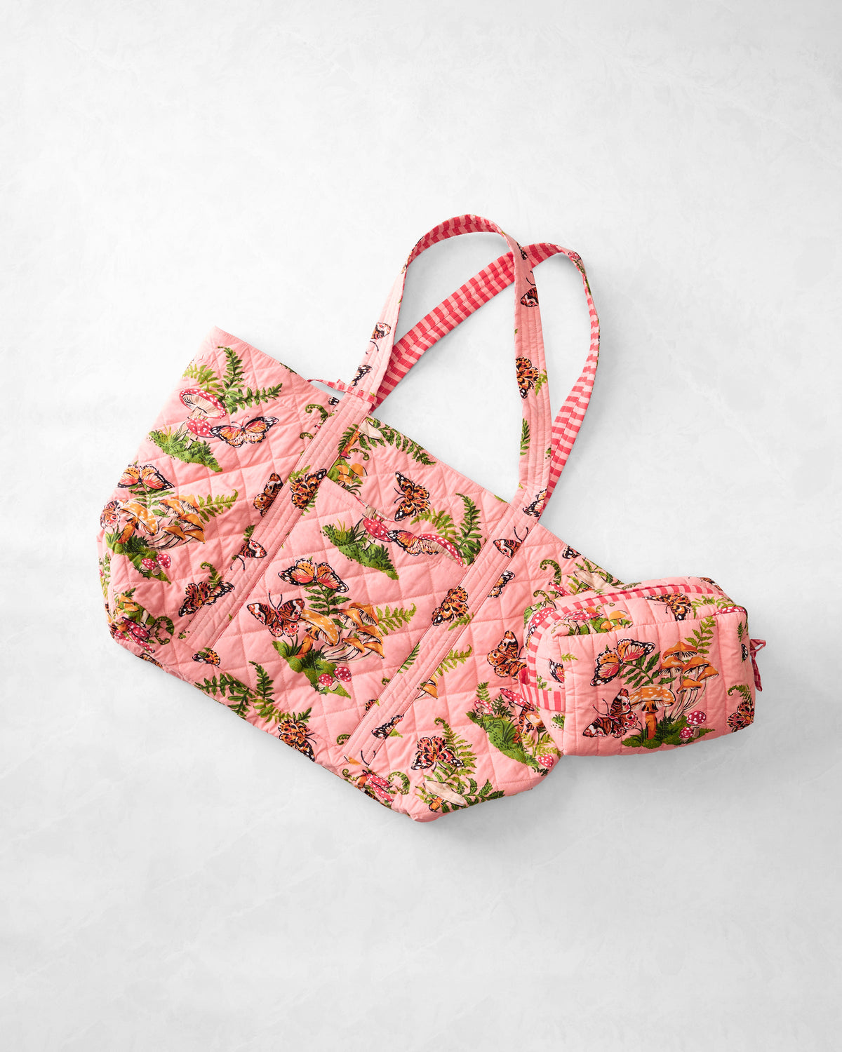 Butterfly Forager - Weekender Bag & Pouch Bundle - Rosewood