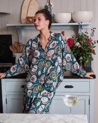 Champagne & Caviar - Petite Eco Satin Stevie Set - Peacock Feather