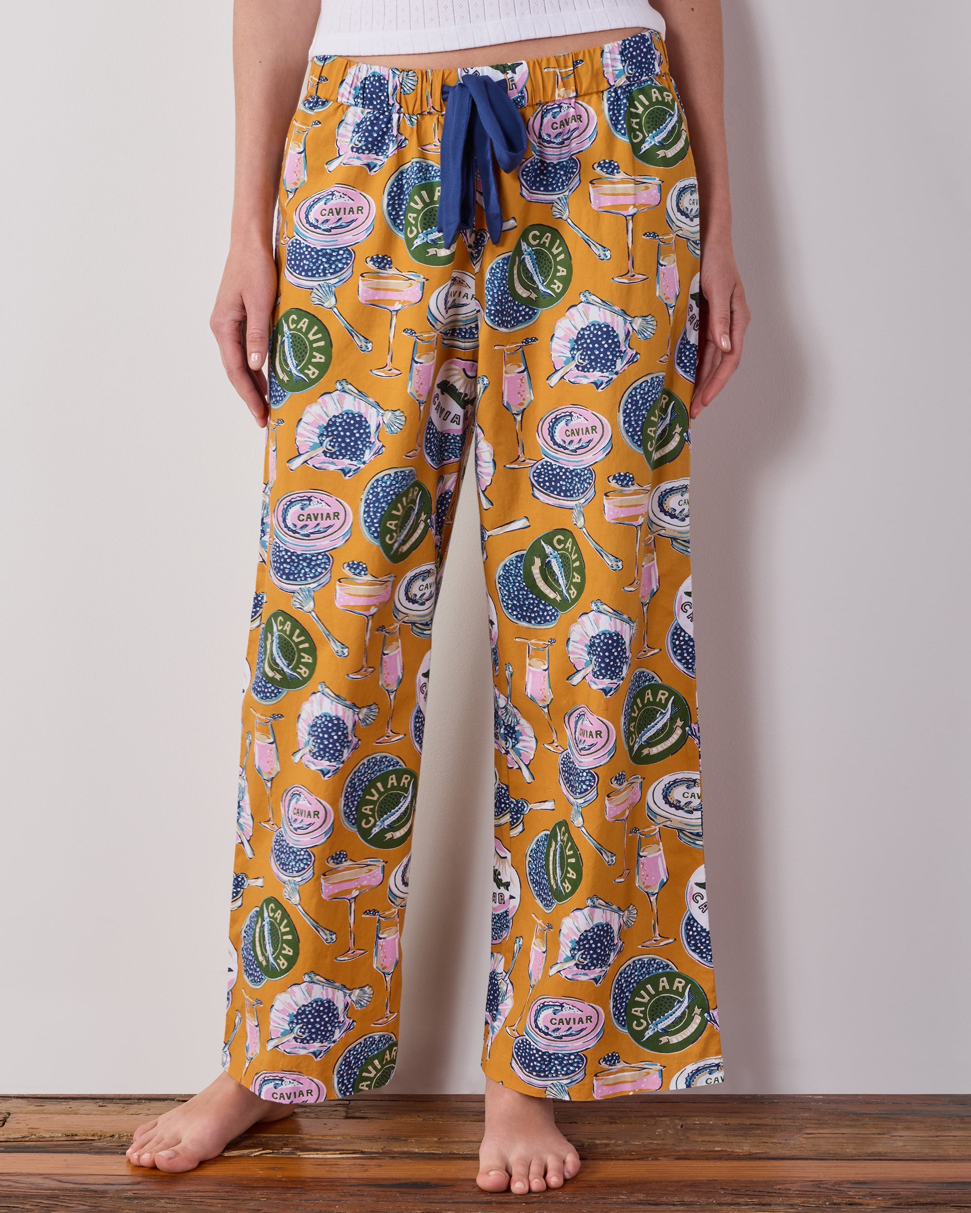 Champagne & Caviar - Petite Astrid PJ Pant - Goldenrod