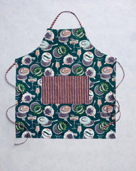 Champagne & Caviar - Apron - Peacock Feather
