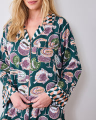 Champagne & Caviar - Petite Eco Satin Soho Set - Peacock Feather