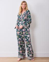 Champagne & Caviar - Eco Satin Soho Set - Peacock Feather