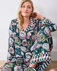 Champagne & Caviar - Petite Eco Satin Soho Set - Peacock Feather