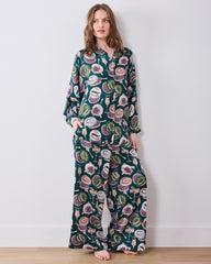Champagne & Caviar - Eco Satin Stevie Set - Peacock Feather