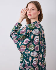 Champagne & Caviar - Eco Satin Stevie Set - Peacock Feather