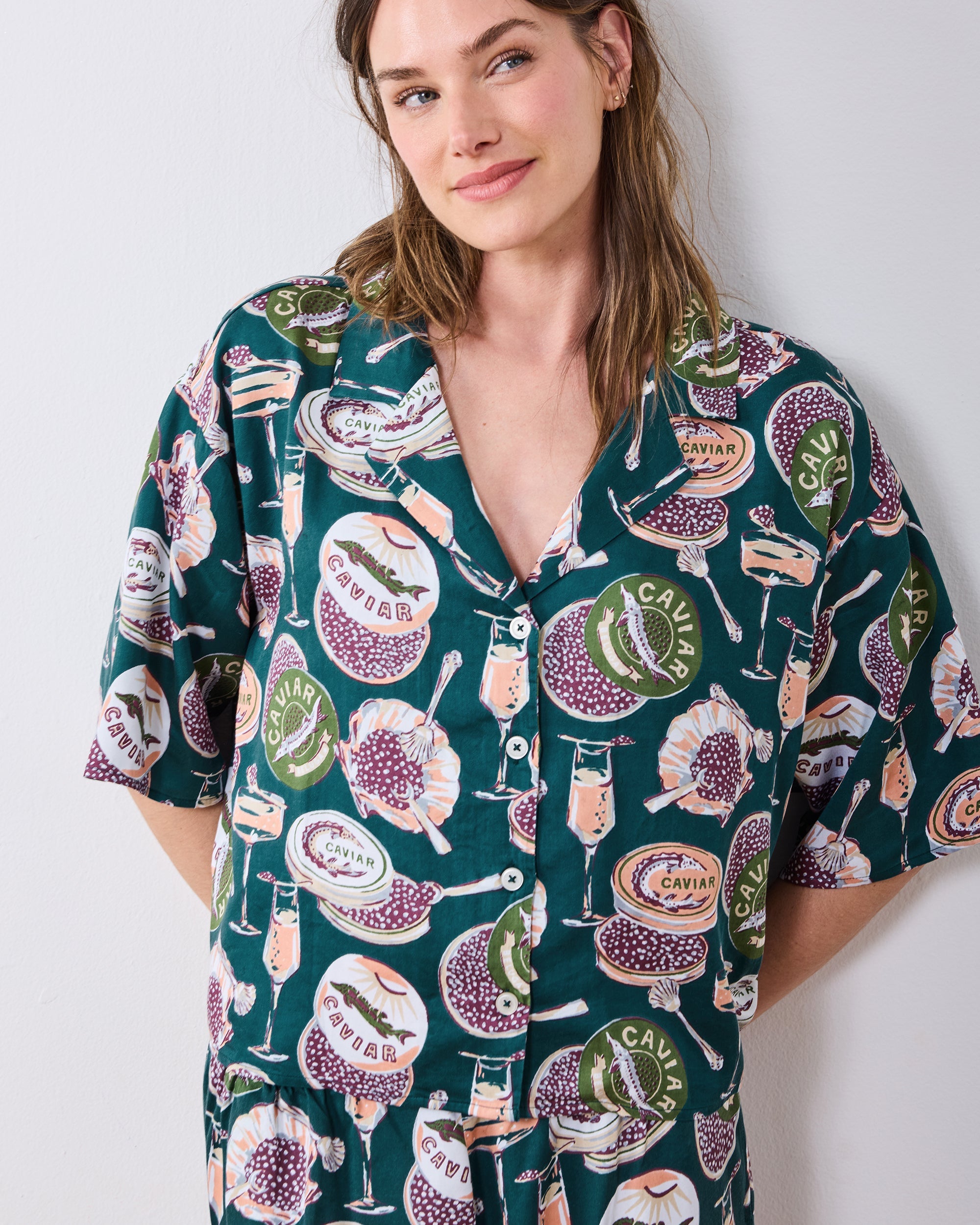 Champagne & Caviar - Petite Eco Satin Wildest Dreams Set - Peacock Feather