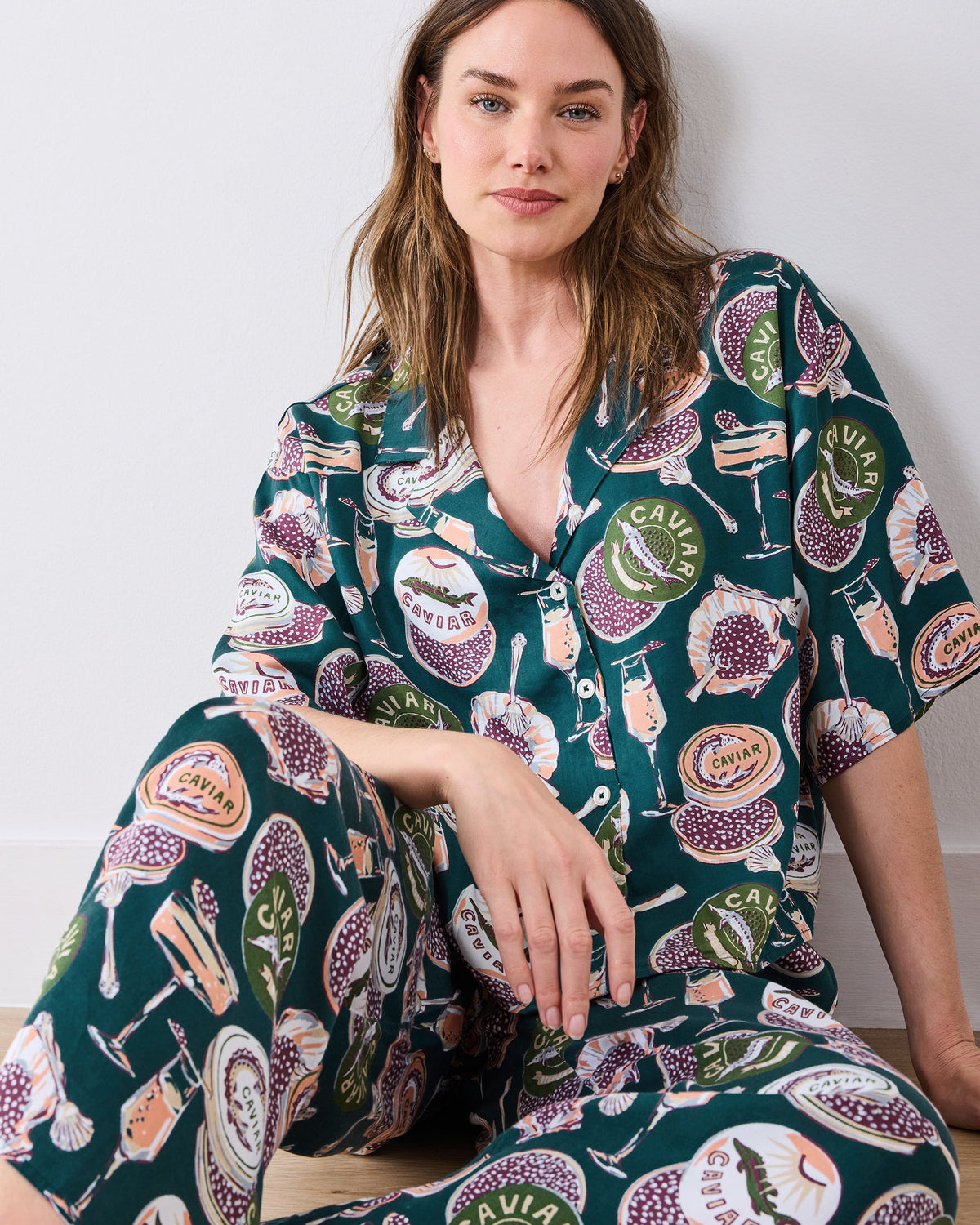 Champagne & Caviar - Petite Eco Satin Wildest Dreams Set - Peacock Feather