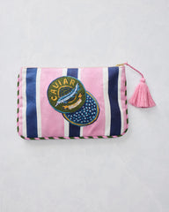 Champagne & Caviar - Canvas Pouch - Harbor Rose