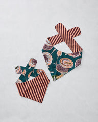 Champagne & Caviar - Pet Bandana - Peacock Feather