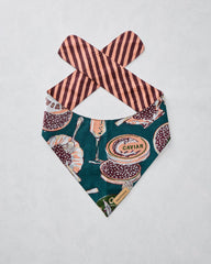 Champagne & Caviar - Pet Bandana - Peacock Feather
