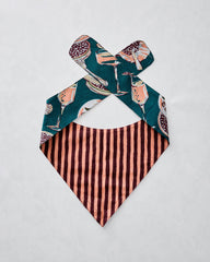 Champagne & Caviar - Pet Bandana - Peacock Feather