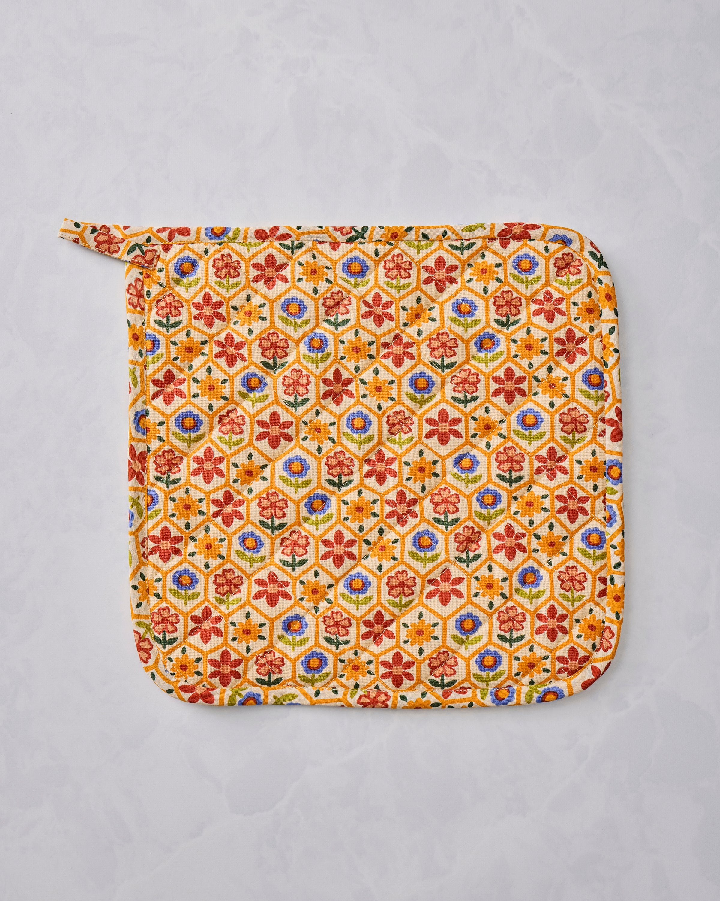 Bee Tapestry - Pot Holder - Delphinium Blue