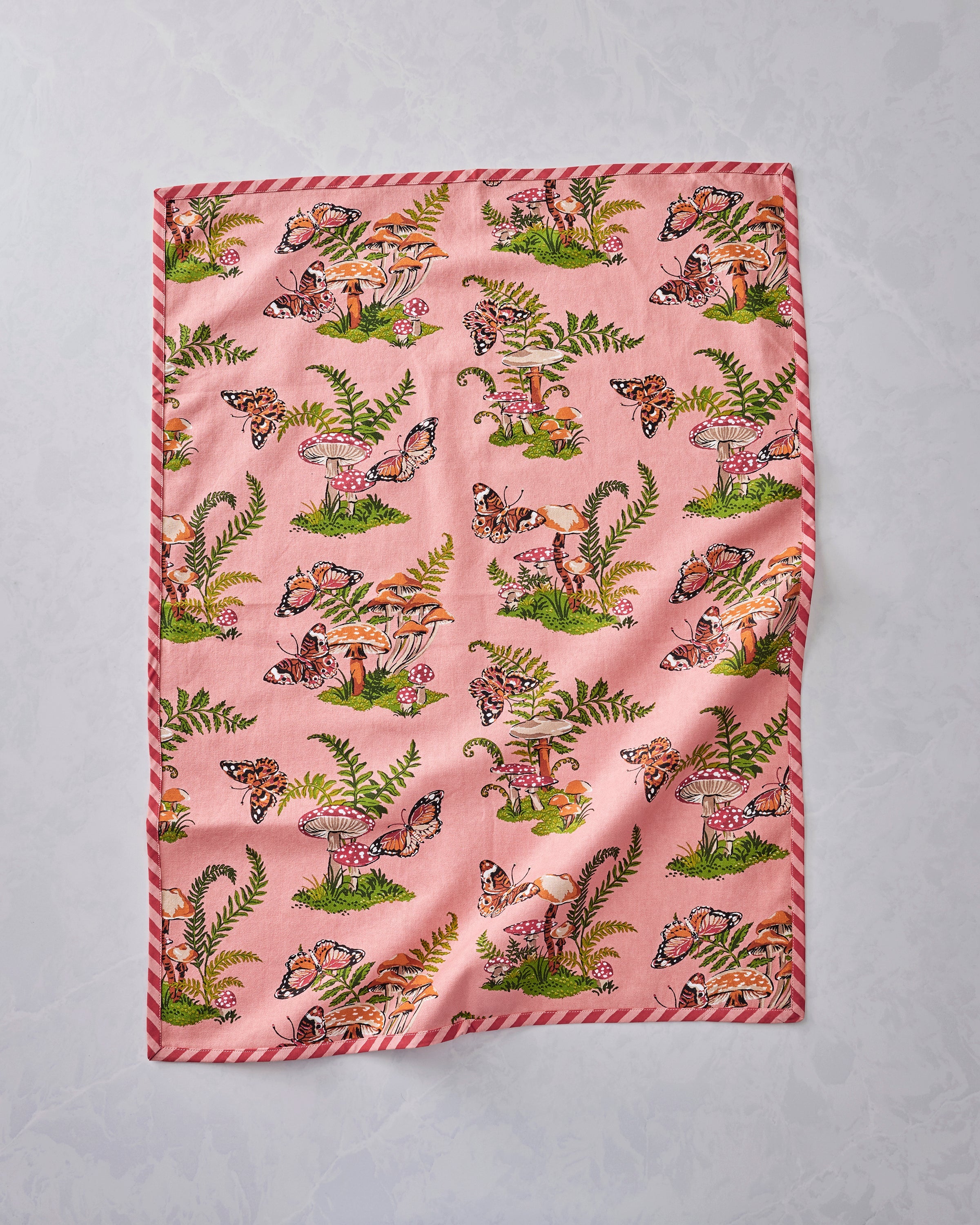Butterfly Forager - Set of 2 Tea Towels - Rosewood