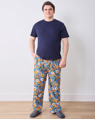 Bagels & Schmear - Men's Long PJ Pants - Brunch Blues